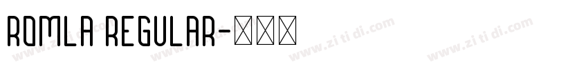 Romla Regular字体转换